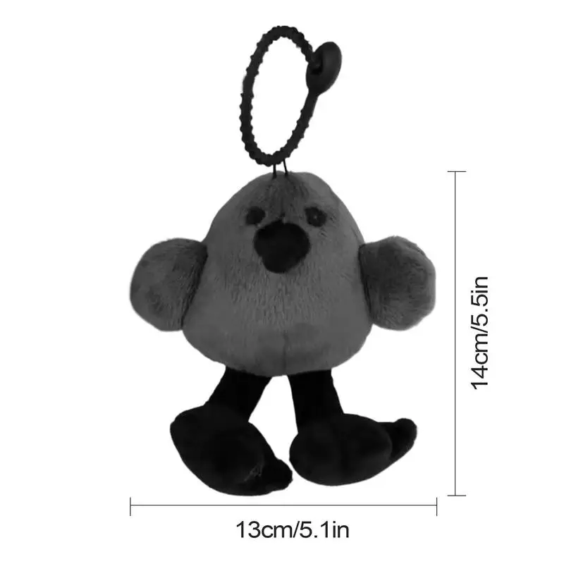 Stuffed Bird Toy Cartoon Plush Backpack Charm Cute Bag Charm Stuffed Bird Animal With Sound For Purse Wallets Messenger Bags