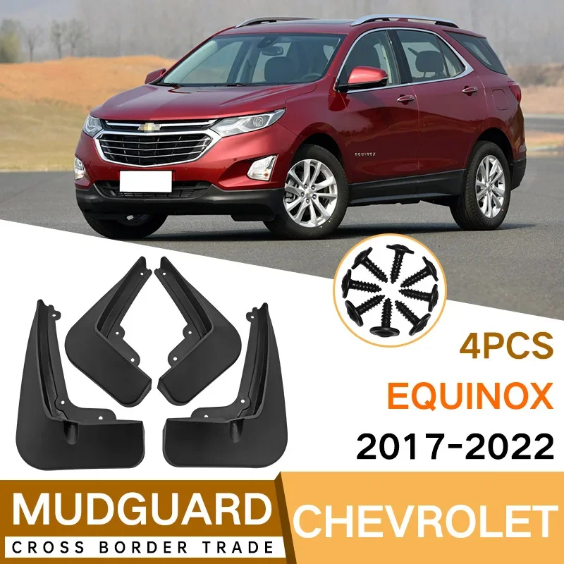 

For Chevrolet Equinox 2017-2022 black car mudguard Reduce dust Resist tire dirt car accessories tools