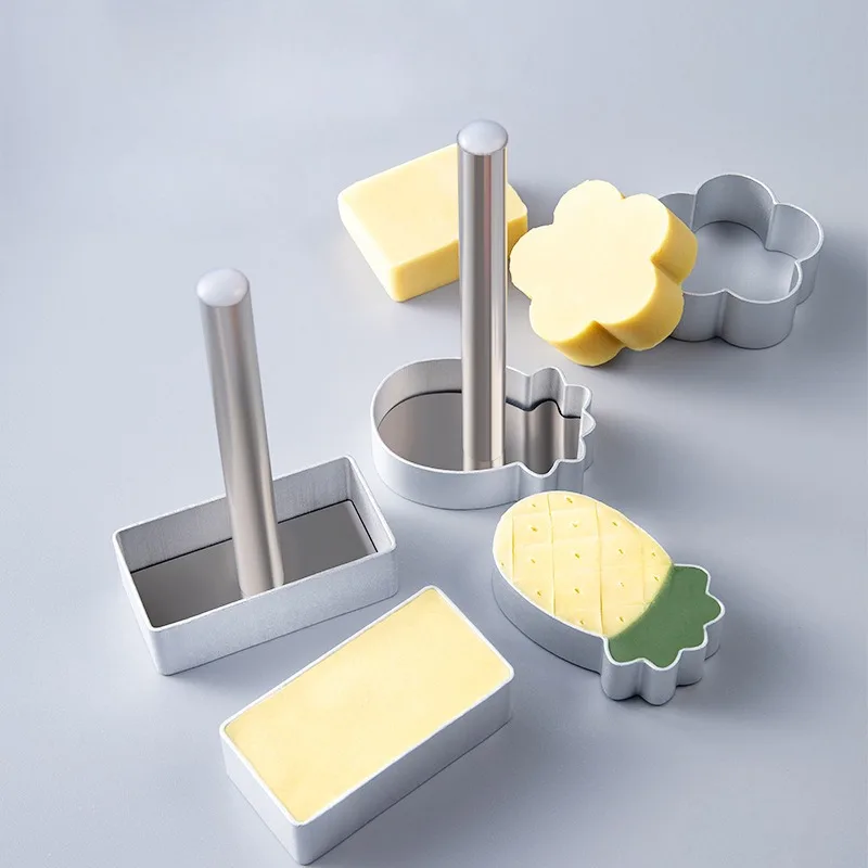 10pcs/set Rectangle/Ellipse/Pineapple Shape Pineapple Cake Pie Biscuit Cutter Mold Cutting Press Stamp Molds Cookie Tools