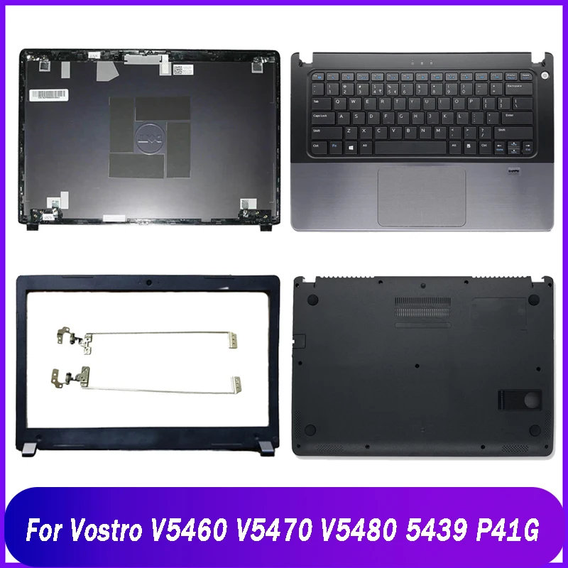 New Rear Lid For Dell Vostro V5460 V5470 V5480 5439 P41G Non-touch Laptop Back Top Cover Front Bezel  Palmrest Bottom Base Case