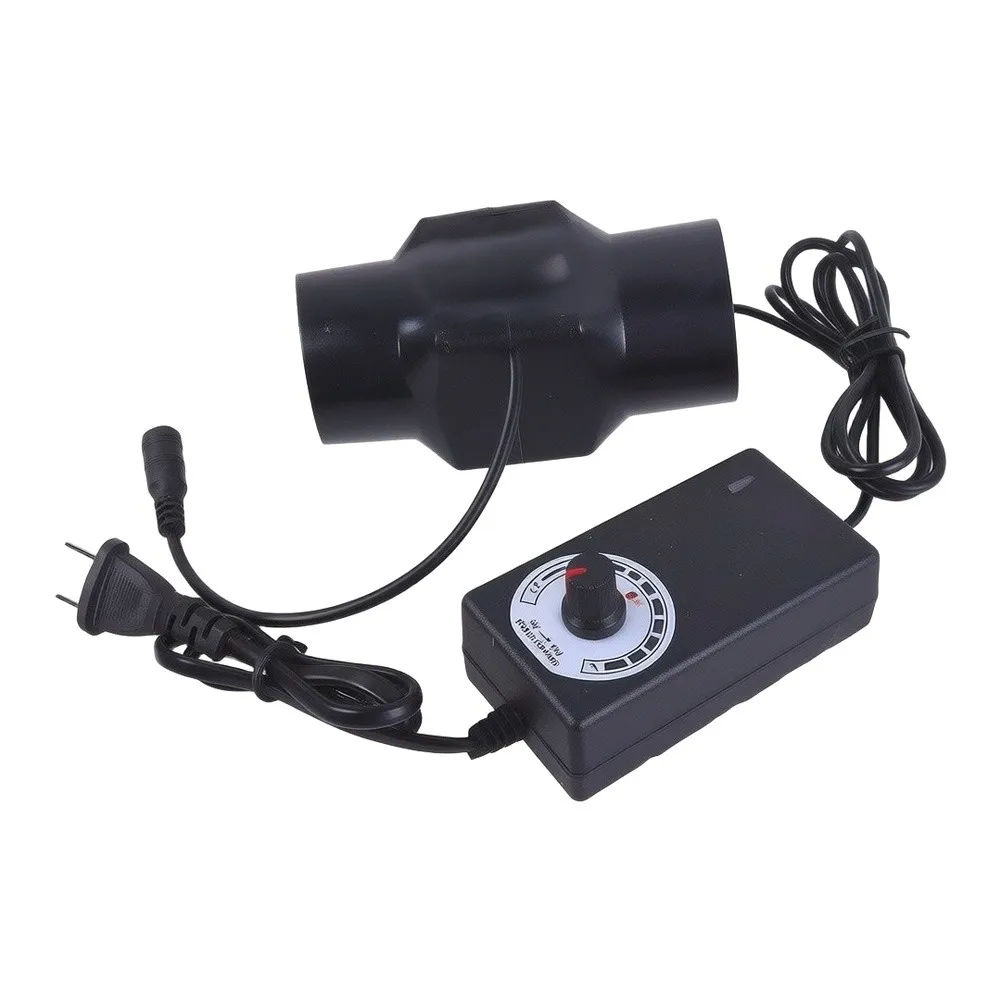 50mm 12V Duct Fan for Exhaust Ventilation Systems with 36m3/h Capacity 330Pa Pressure 38dB Low Noise ABS Construction