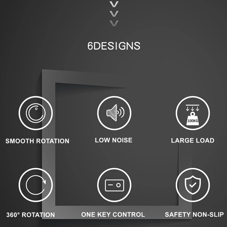 Suporte giratório de controle remoto de 60cm, mesa giratória elétrica automática panorâmica de 360 graus, rotação de exposição de carga de 150kg