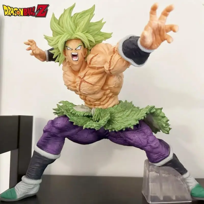 Bandai Broly Dragon Ball Z figura de Anime Broli, modelo de Pvc Original, figuritas de acción, estatua, juguetes coleccionables, regalos, 23cm