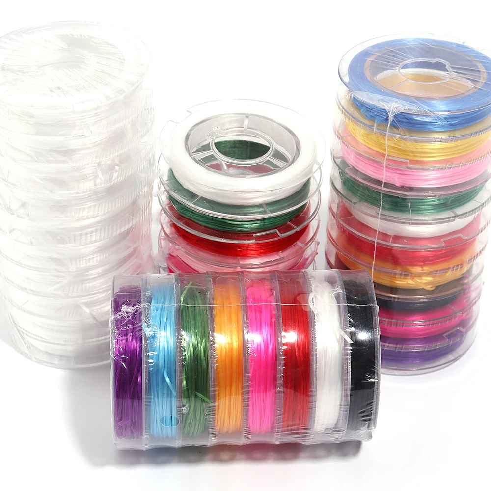 10 Yards/Lot mehrfarbige Stretch fadens chnur für Schmuck herstellung elastische Kristall perlens chnur DIY Armbänder Halskette Großhandel – Detail 2