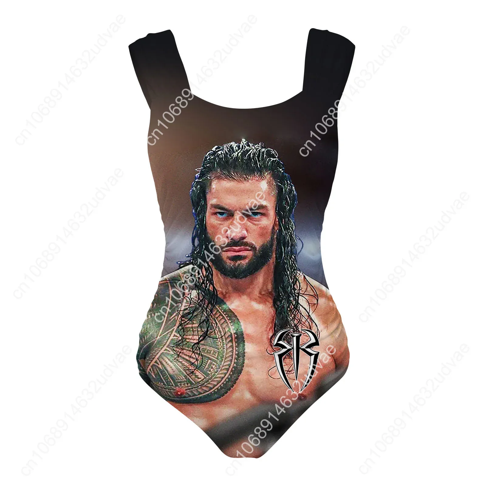 ملابس سباحة رومان رينز بحمالات عريضة للنساء، بدلات استحمام مخصصة، ملابس سباحة مثيرة لحفلات حمام السباحة، بيكيني قابل للتخصيص، ملابس شاطئ