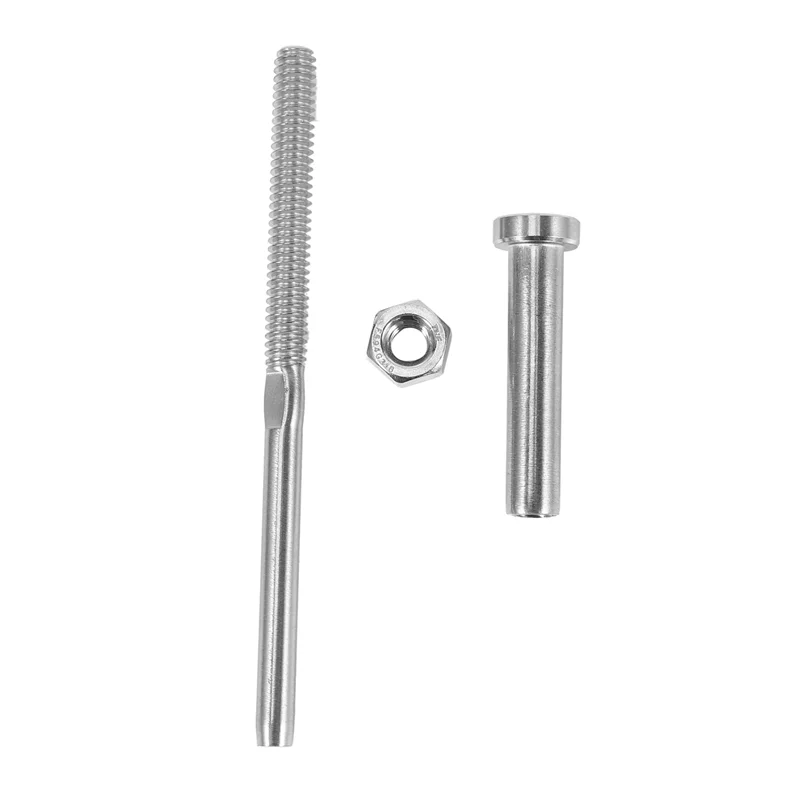 

ABWP-Stemball Swage And Invisible Hex Head Threaded Stud Tension End Fitting Terminal Combination Pack 40 Pairs