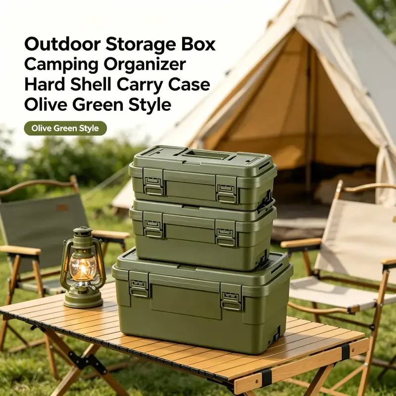 Industrial Style Portable Toolbox Flip Top Handle Side Lock Compartments Multi Functional Hardware Storage Organizer Box