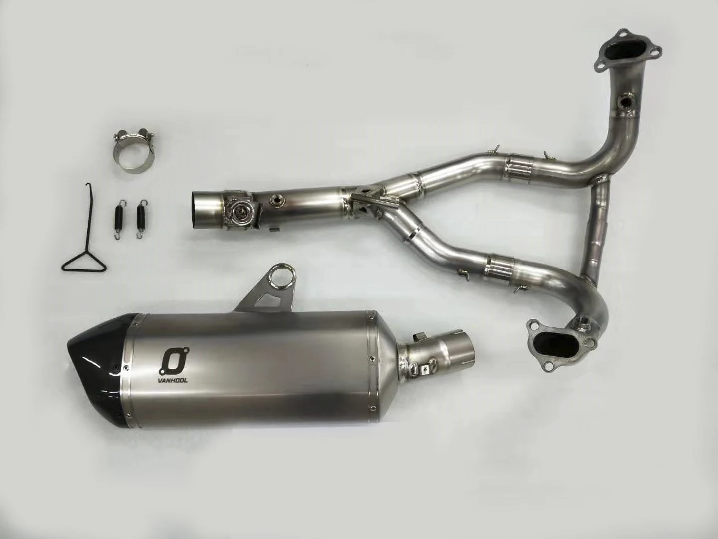 High Performance Aftermarket Titanium Motorcycle Exhaust Pipe System Parts for R1250GS Non-Destructive Install