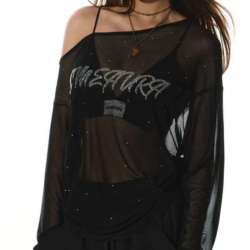 インイ・マザー サマー2025 ジャズダンススペシャル 薄手 オルト・スヴェ Tシャツ クール カジュアル ルーズフィット ポリエステル レディース トップス