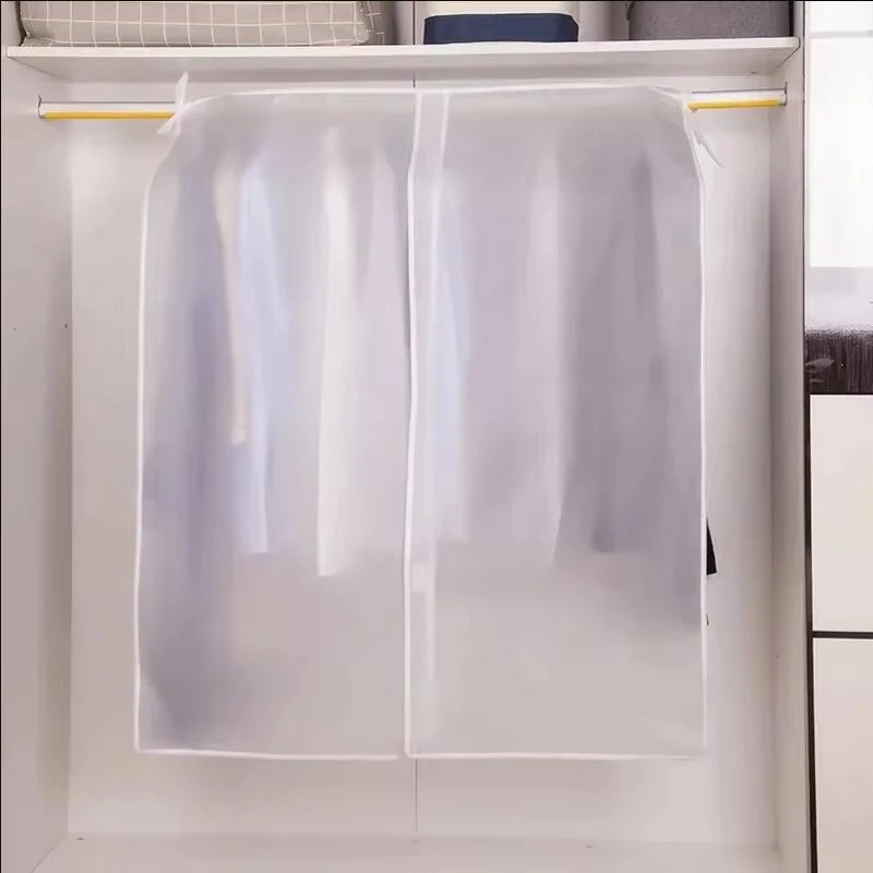 Translucent Clothing Dustproof Cover Household Wardrobe Hanging Large Space Dust Cover Coat Suit Down Jacket Storage Dust Bag