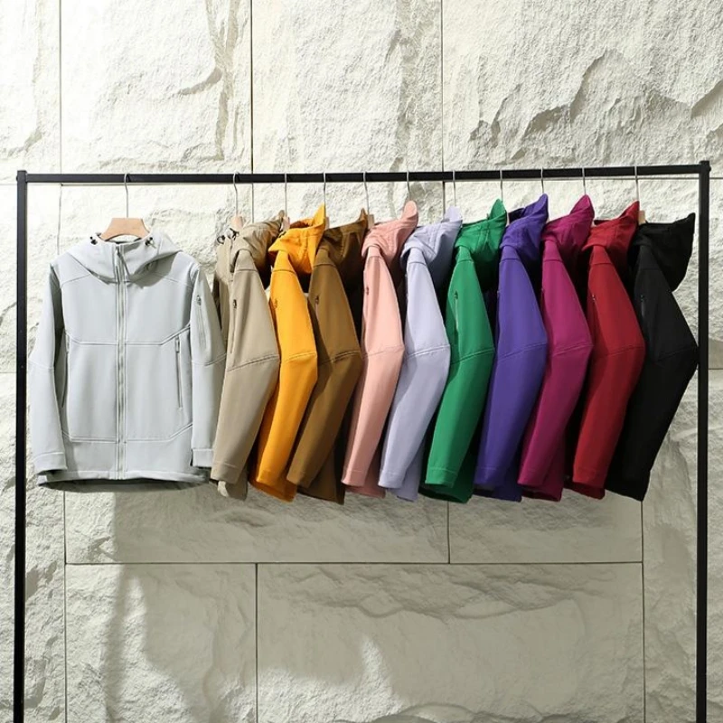 

Мягкое желтое пальто премиум-класса на подкладке для пар, уличное осенне-зимнее мужское и женское модное ветрозащитное водонепроницаемое пальто