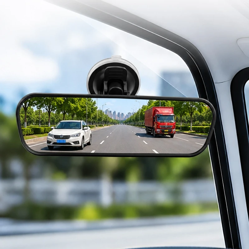Automobile Tricycle Closed Car Passenger Car Rear Mirror Suction Cup Type Indoor Mirror Rearview Mirror Large Field of View