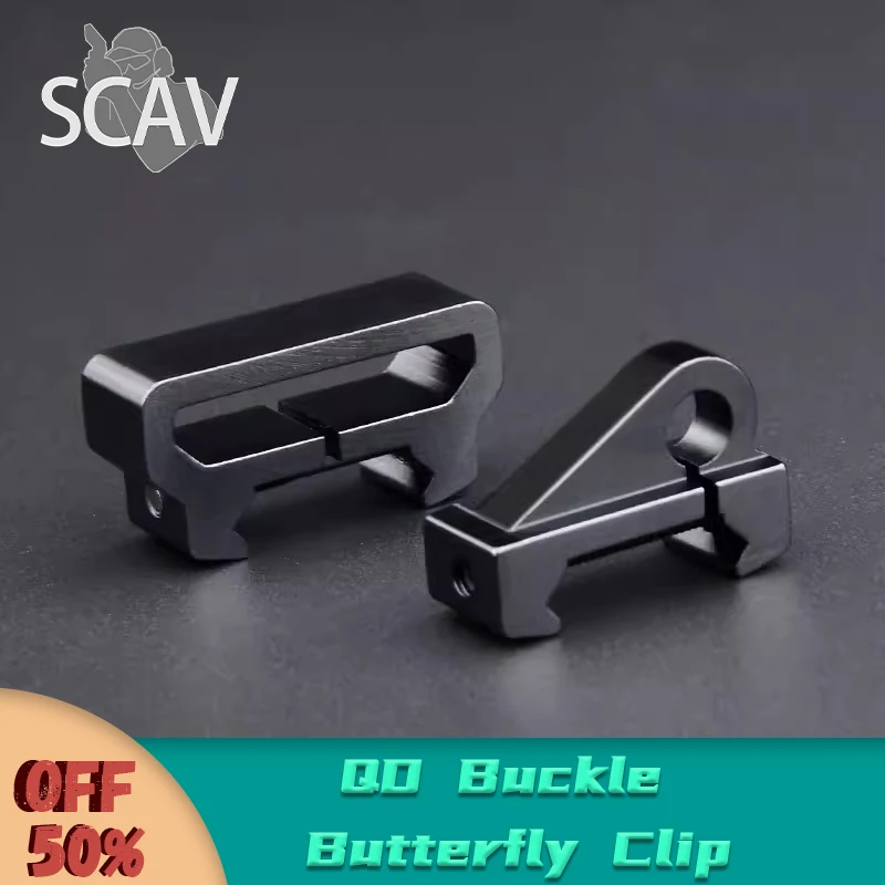 

WADSN Metal Strap Buckle For picatinny rail Quick Release QD Buckle Butterfly Clip Aluminum Alloy Accessories