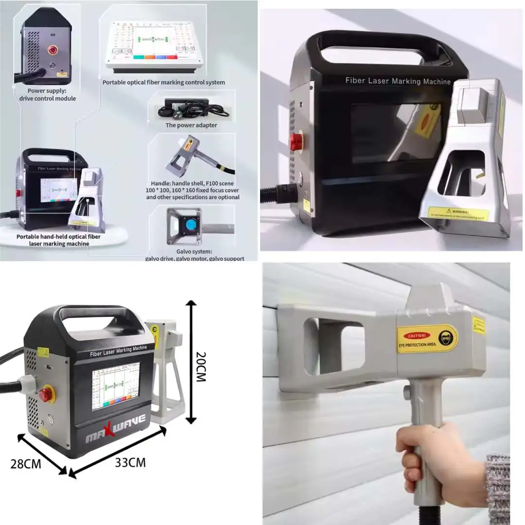 

Desktop Laser Engraver 50W, Portable Marker for DIY Jewelry/Phone/Leather, with Joystick, Support DXF/BMP Files