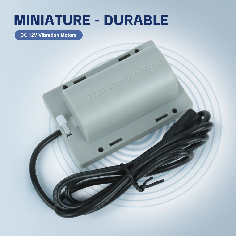 TUNGFULL 12V DC Vibrating Motor for Frog Feeding Massage Belt Chair & Pillow Waterproof Flat Base Attractor