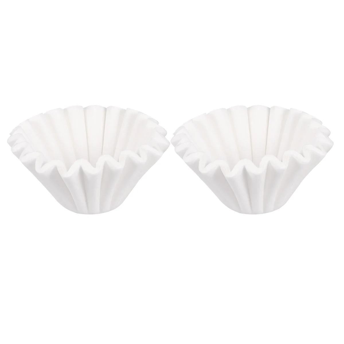 

50pcs Coffee Filter Papers Odorless Disposable Unbleached Tall Side Even Flow Basket Machine Helper