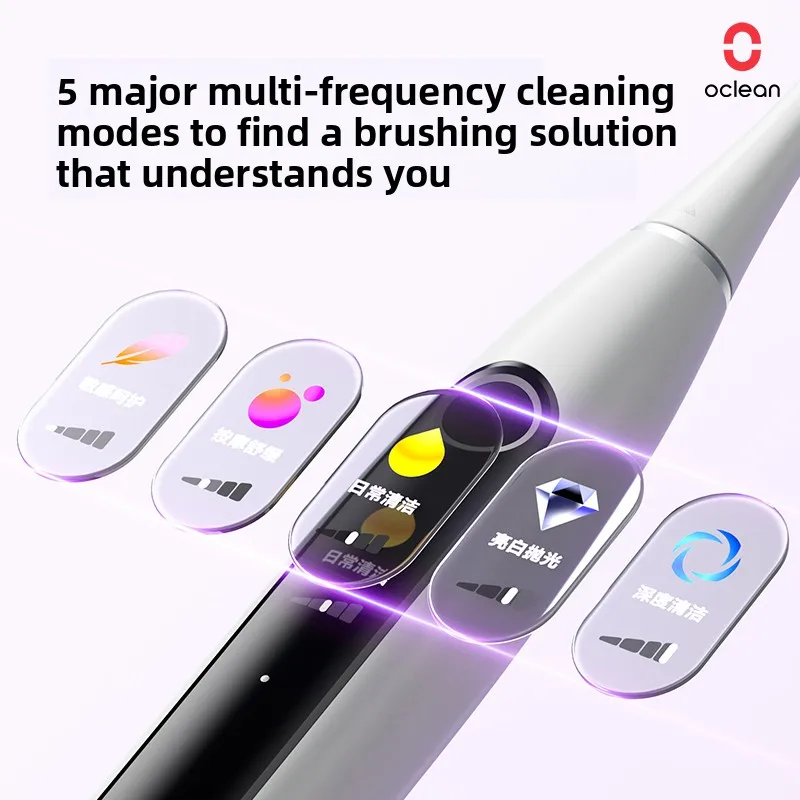 Oclean X pro 10 AI Electric Toothbrush for Adults with Micro-Sweep Vibration IPX7 Waterproof Adult Oral Care with Visualization