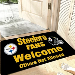 Entrance Doormat B-Steelers Prayer Fans Carpet Living Room Rugs Foot Carpets Bath Rug Floor Mats Non-slip Rugby Mat Home Decor