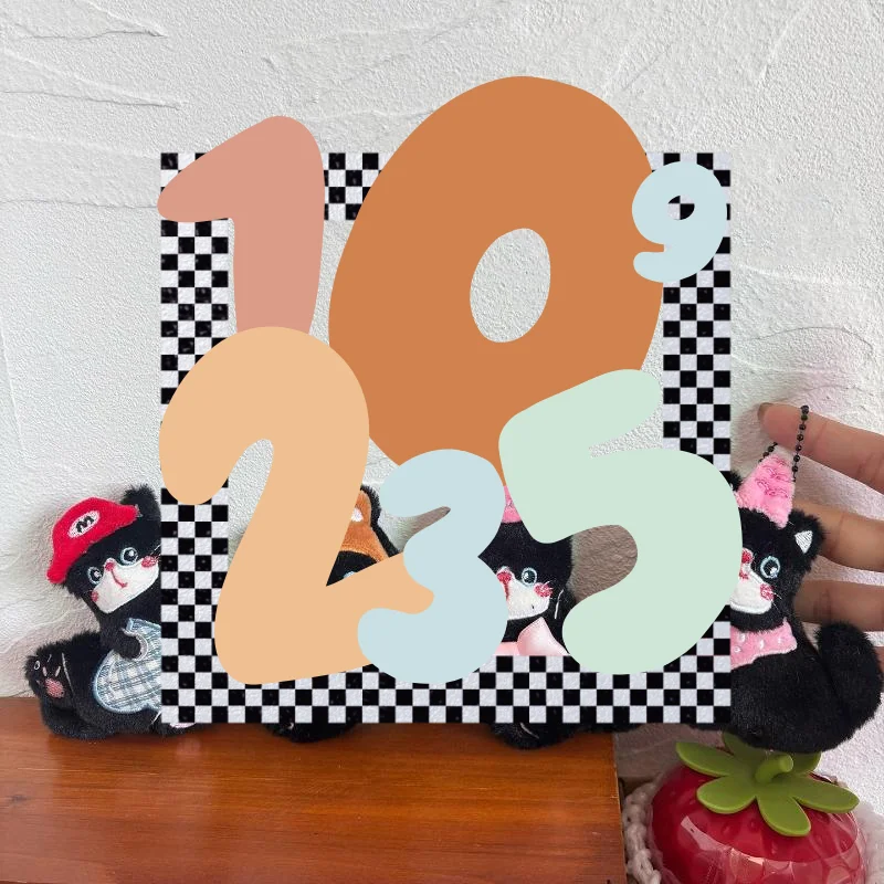 

Kawaii Cartoon Bow Siamese Cat Plush Pendant Keychain Cute Animal Kitty Plush Backpack Decoration Pendant Accessories Gift