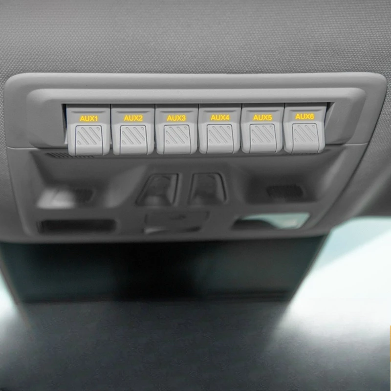 Suitable for Ford Ranger six-way switch control roof light, button assembly off-road upgrade