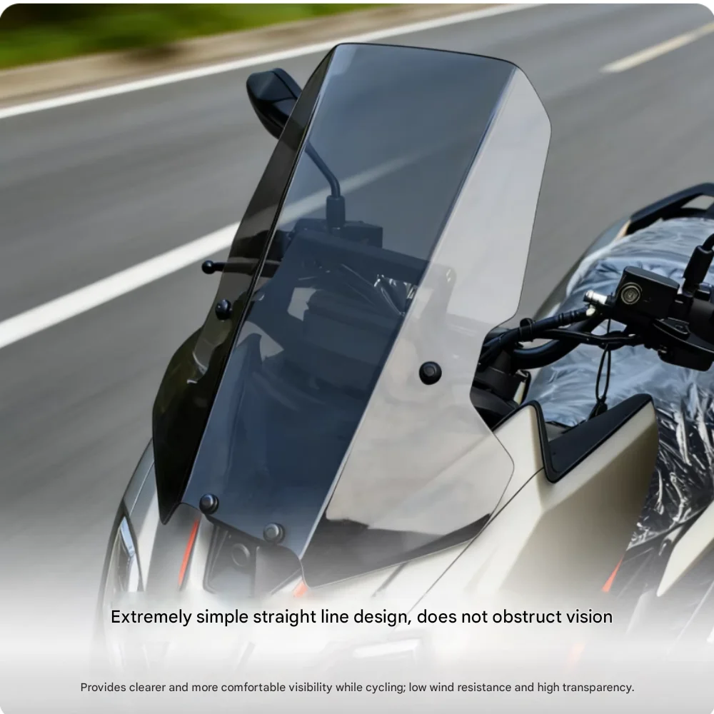 Suitable for ZONTES 125X Straight Windshield, 125X Front Windshield, Motorcycle Modification Parts, Crossbar Accessories.ZT125X