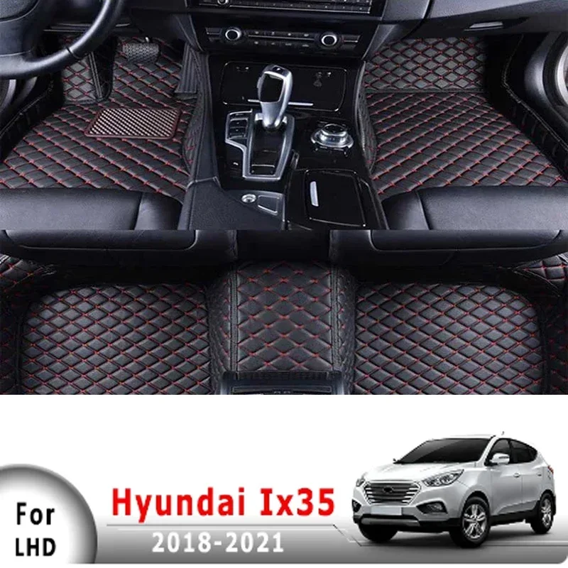 3D For Hyundai Ix35 2018 2019 2020 2021 2022 2023 Car Floor Mats Custom Waterproof Rugs Carpets Covers Auto Interior Accessories