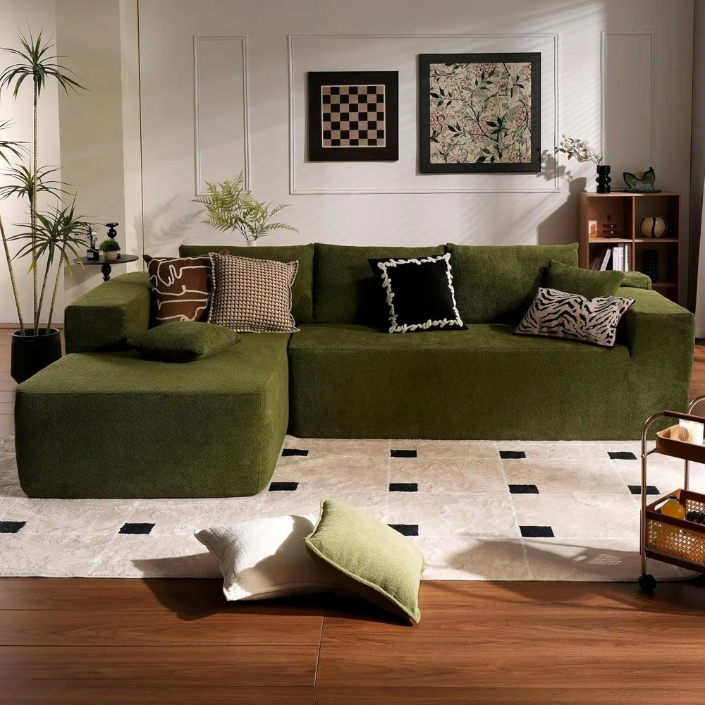 

104" Cloud Sectional Couch with L-Shape Chaise,Modern Modular Sofa with Deep Seat, Upholstered Couches for Living Room Bedroom,