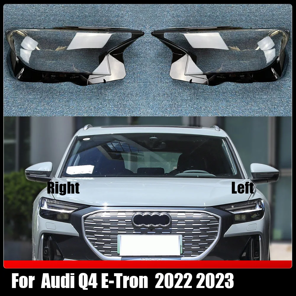 Headlamp Cover Transparent Mask Lamp Shade Headlight Shell Lens Replace The Original Lampshade For Audi Q4 E-Tron 2022 2023