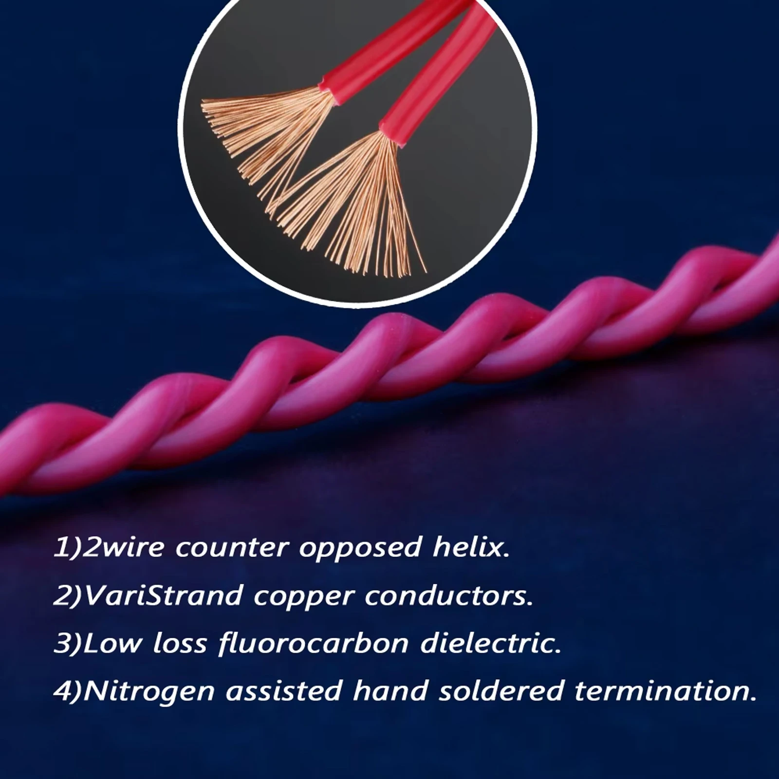 كابل صوت Canare Speaker Bridge/Jumper، 2S11F، Banana to Spade Terminals 2-strand يزيل تأثير الجلد