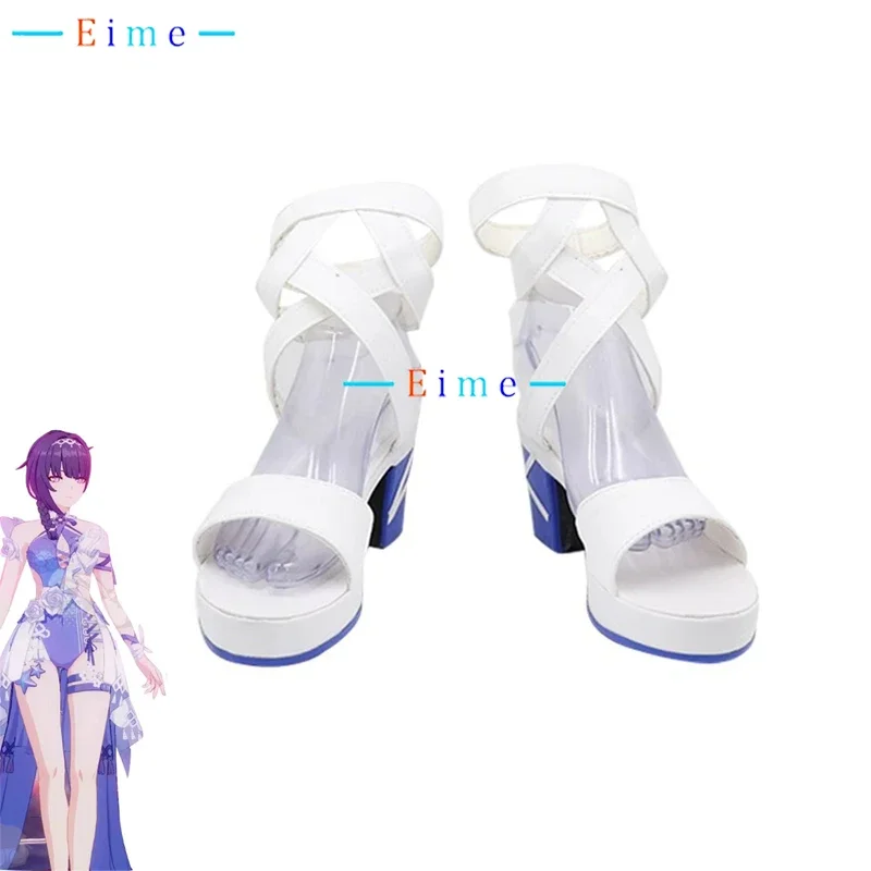 Raiden Mei Cosplay Shoes Game Honkai Impact 3 Cosplay Props Accessories PU Leather Shoes Halloween Carnival Boots Custom Made