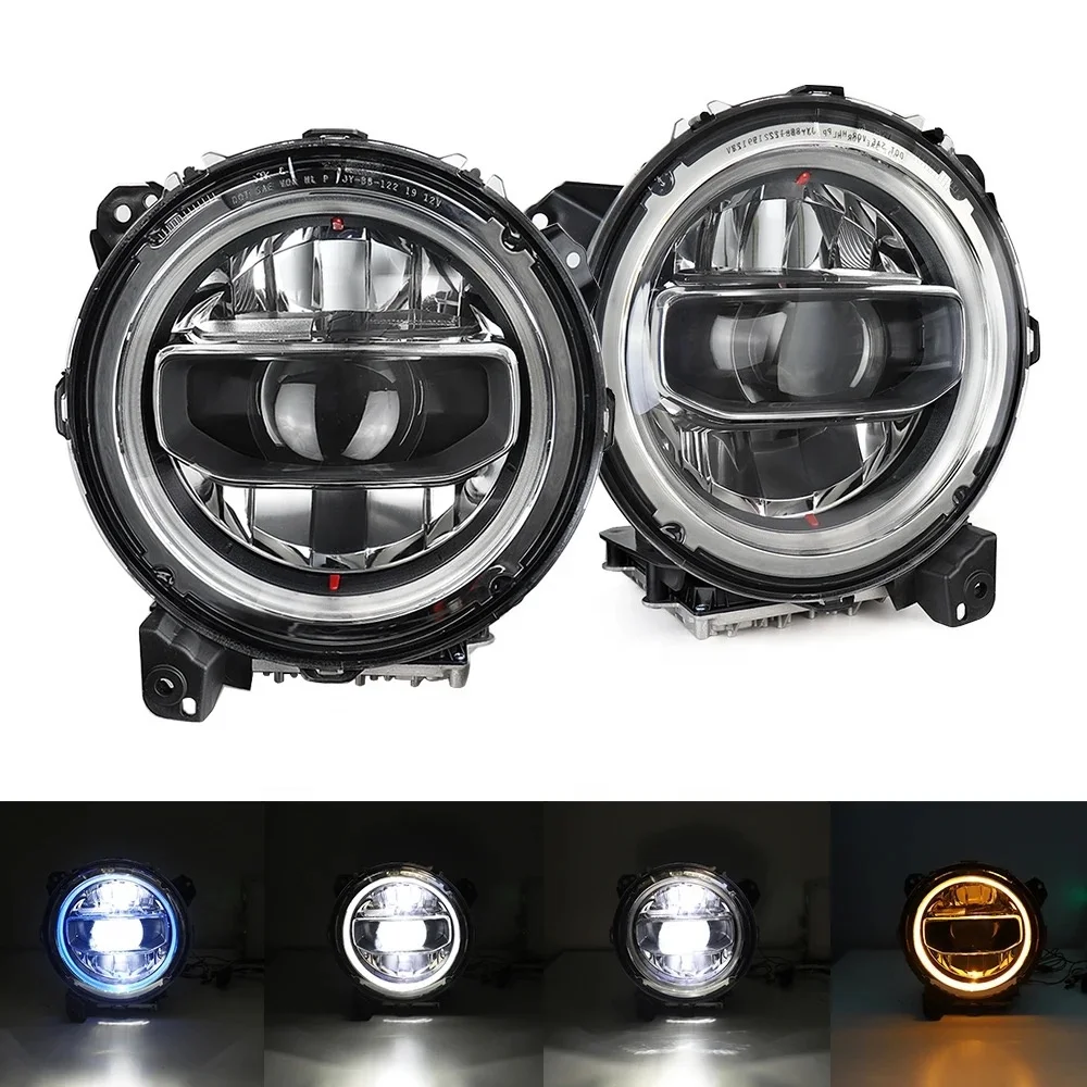 for Jeep Wrangler Headlight 2018-2021 Wrangler JL Head Lights DRL Turn Signal High Beam Projector Lens