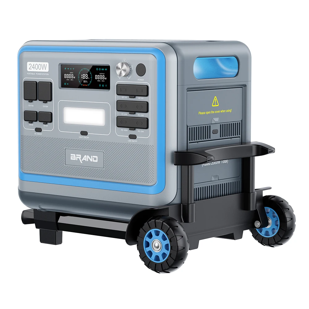 

Аварийное хранилище энергии Солнечный генератор Резервная батарея Аварийный кемпинг Открытый 2400 Вт Портативная электростанция