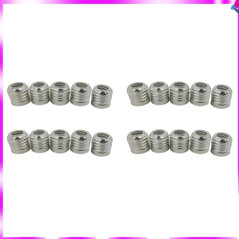 N96R 20X E27 To E14 Lamp Holder Converter Fireproof Socket Base Converters Light Bulb Adapter Conversion Lighting Accessories