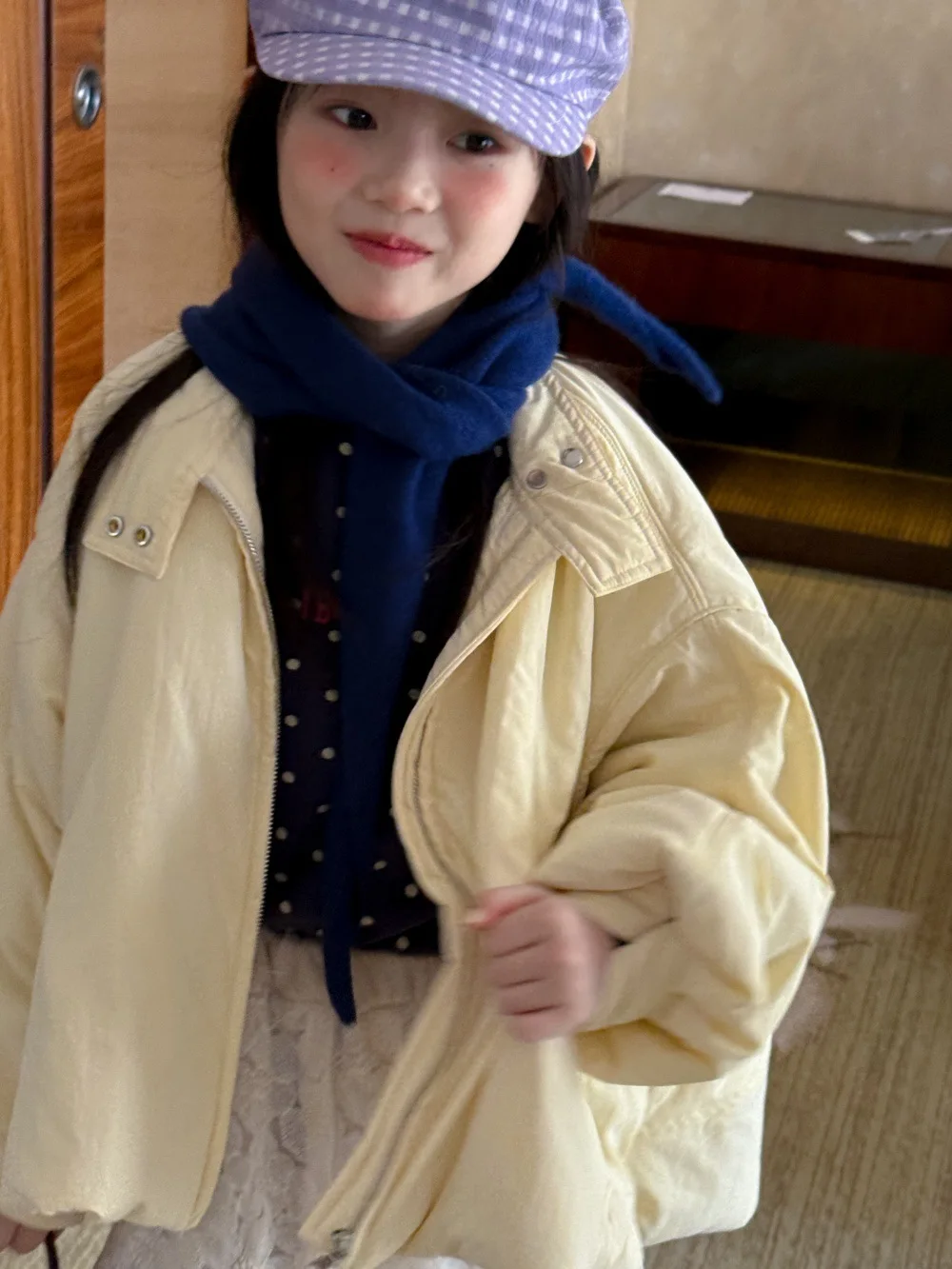 Детская одежда, модное свободное удобное пальто, осень-зима 202, новая теплая хлопковая стеганая куртка в корейском стиле для девочек