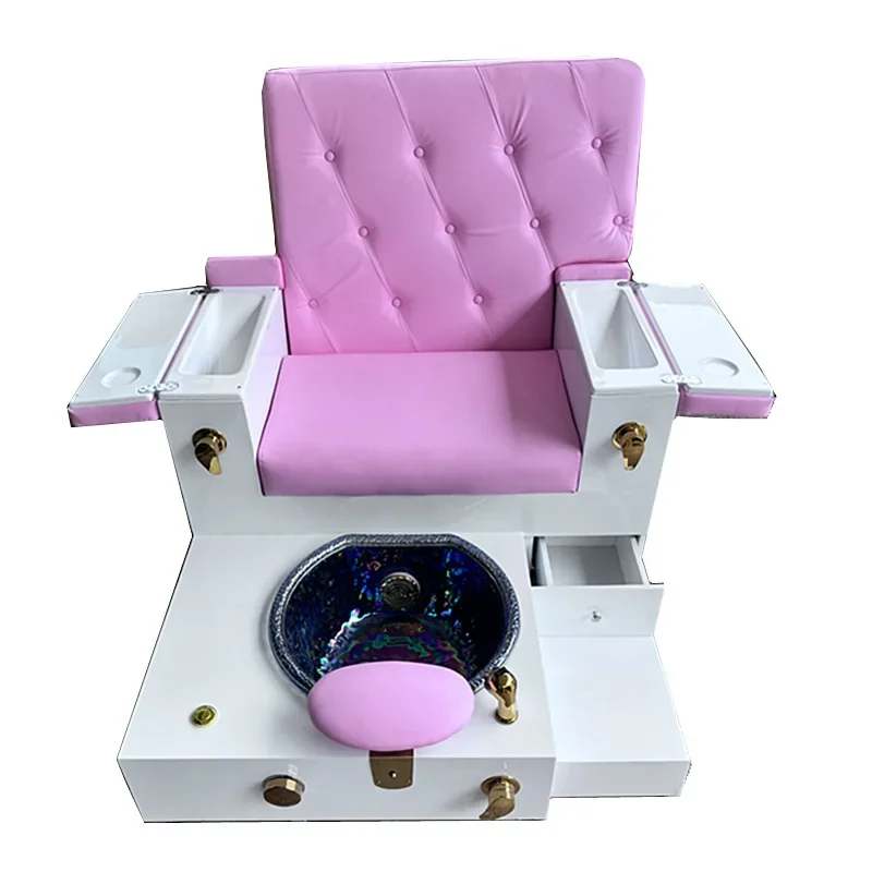 

Single Double Pedicure Chair Foot Bath Nail Art Sofa with Sink You can soak your hands in surf lights