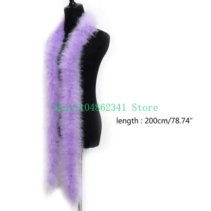 5ASD 2 ياردة MARABOU FEATHERS Christmas Tree Turkey Feathers Ribbon Dress-Up
