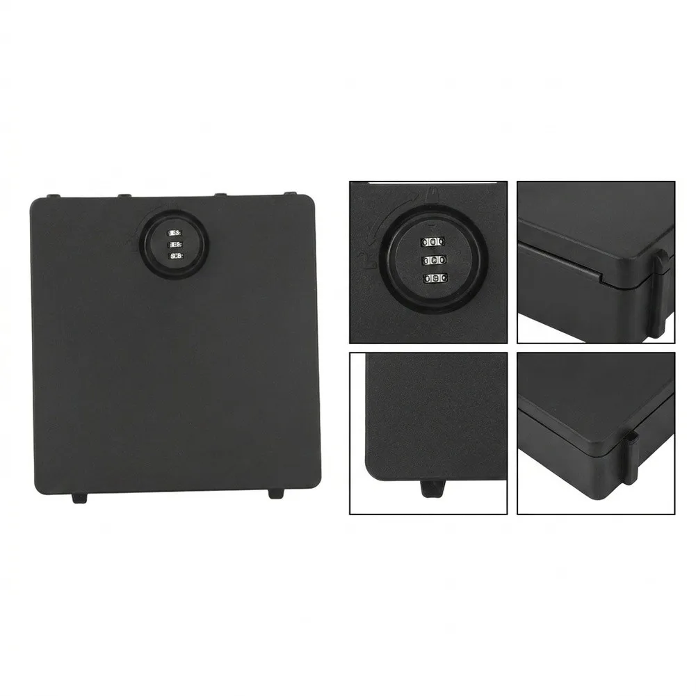 for code for Lock Organizer Center Console for Lock Box For Secure Parking Black Integrated for code Lock Design Sleek Black