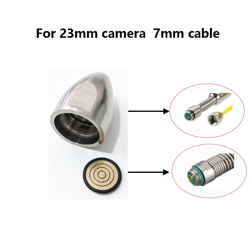 Female Connector Accessories For 23mm Pipeline Industrial Endoscope Camera,5mm 7mm Cable PCB Gasket Line Repair Replacement
