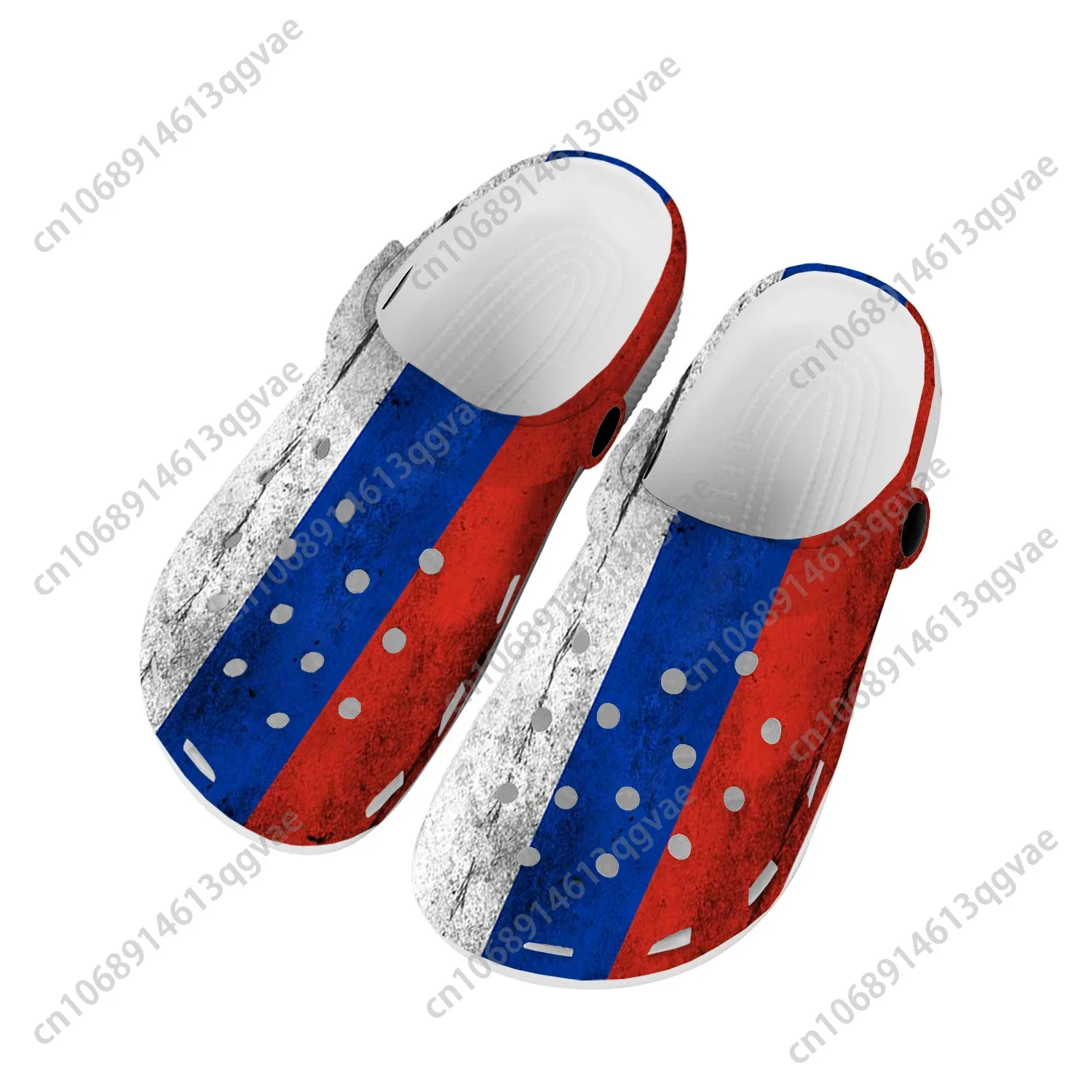 

Russian Flag Home Clogs Custom Water Shoes Mens Womens Teenager Russia Shoe Garden Clog Breathable Beach Hole Slippers