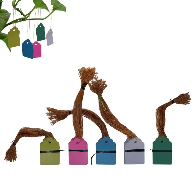 Plant Labels With Rope PVC Plants Hanging Tag Hanging Tags Flower Pot Marker Signs Garden Decoration Gardening Tool