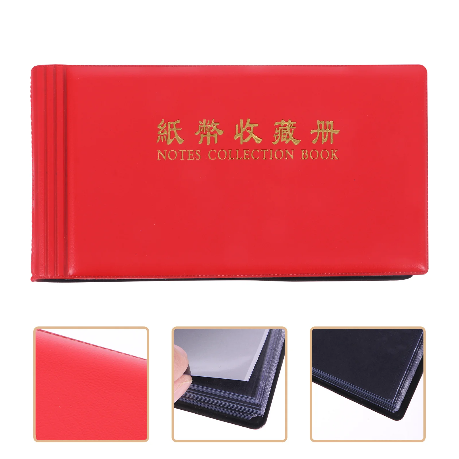 

30 Pages Banknote Collection Book Paper Currency Storage Book Anti Oxidation Many Pockets Durable Portable Banknote Collector