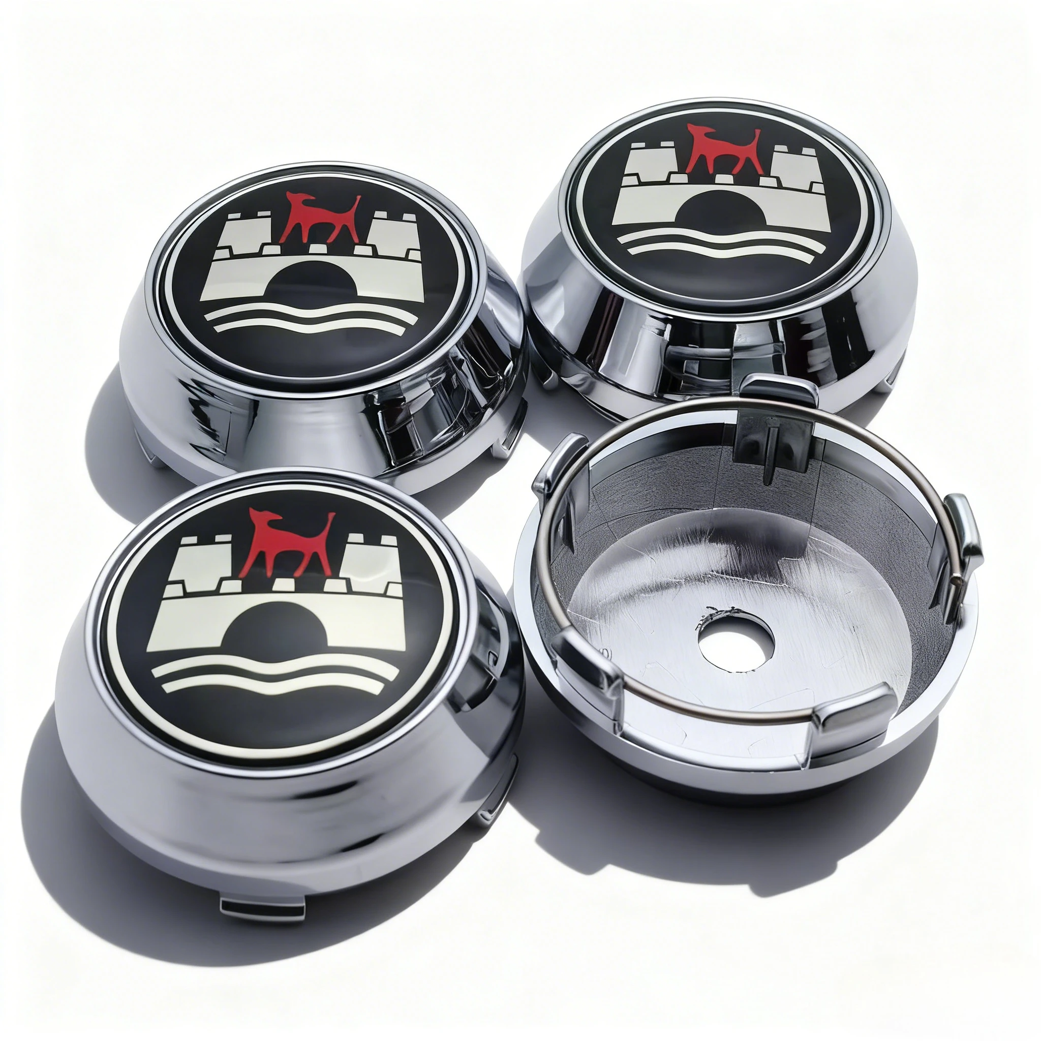 4 قطعة شعار وولفسبورغ شعار سيارة عجلة مركز قبعات 60 مللي متر 56 مللي متر عجلات محور عالية غطاء الذئب شارة حافة Hubcaps غطاء استبدال الملحقات #5