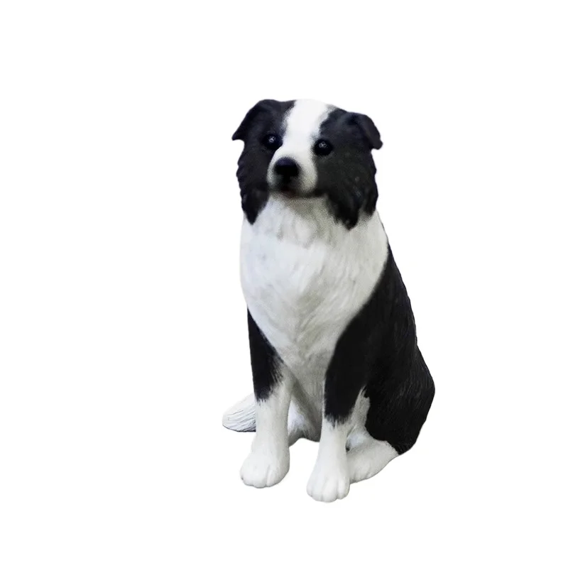 

Mini small side herding car ornament border collie dog model