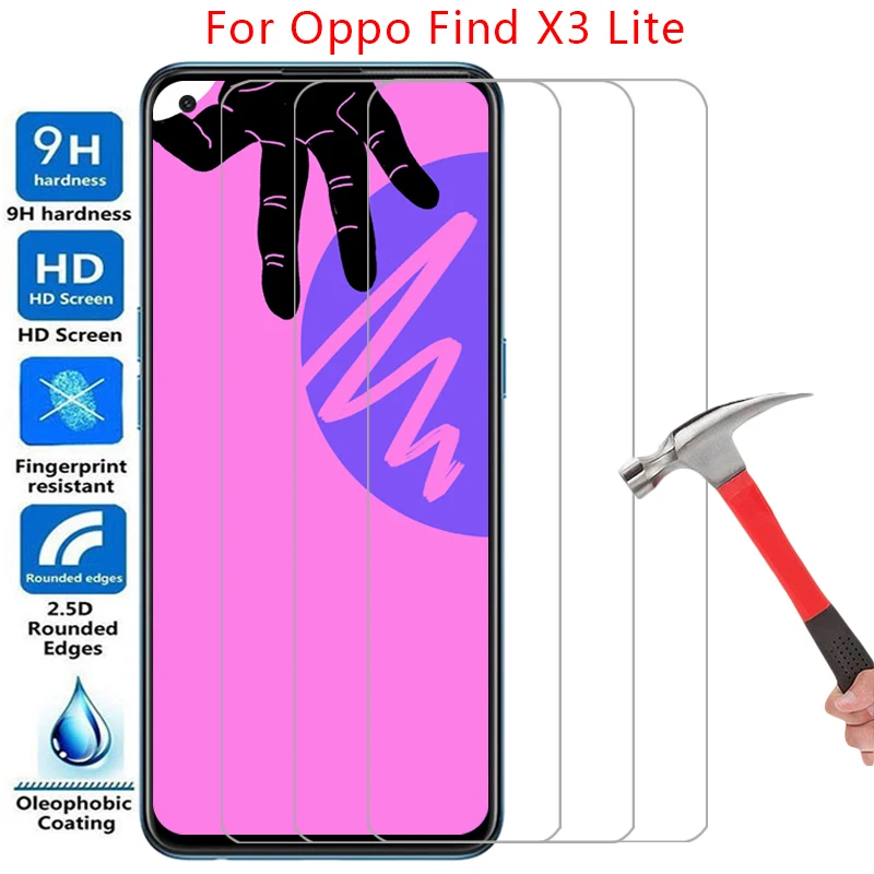 Capa de celular para Oppo Find X3 Lite 5G com vidro temperado, capa traseira 360 para Find X3, X3 Lite, FindX3Lite, FindX3Lite Light, Lit, back cover, 360, opp, opo, oppa, appo