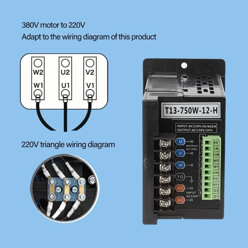 J0MB T13-750W-12-H 3-Phasen-Variable Frequenzantrieb 750W 4-stellige digitale Röhrchen-Display Industrial Equipment Speed