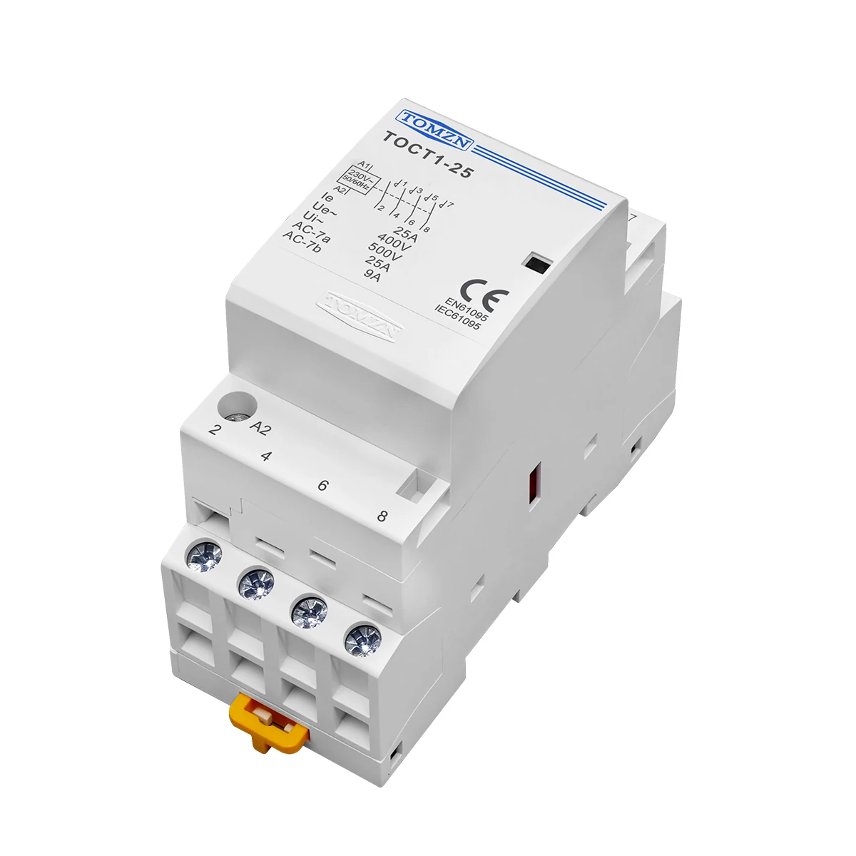 TOCT1 4P 25A 220V/230V 50/60HZ Din rail Household ac Modular contactor 4NO - Image 2