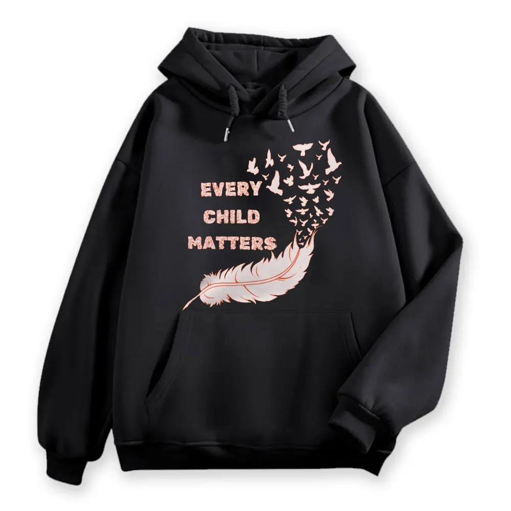 Sweat-shirt à capuche Every Child Matters, vêtements pour la Journée de vérité et de réconciliation, sweat-shirt imprimé pour l'automne, streetwear pour femmes, sweat-shirt décontracté Harajuku