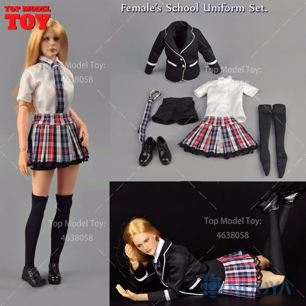 ZYTOYS ZY15-30 1/6 Scale Girl School Uniform Set JK Suit Clothes Model Fit For 12