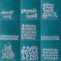 Alphabet words letter metal cutting dies Scrapbooking decoration paper craft knife mould blade punch template Embossing stencils