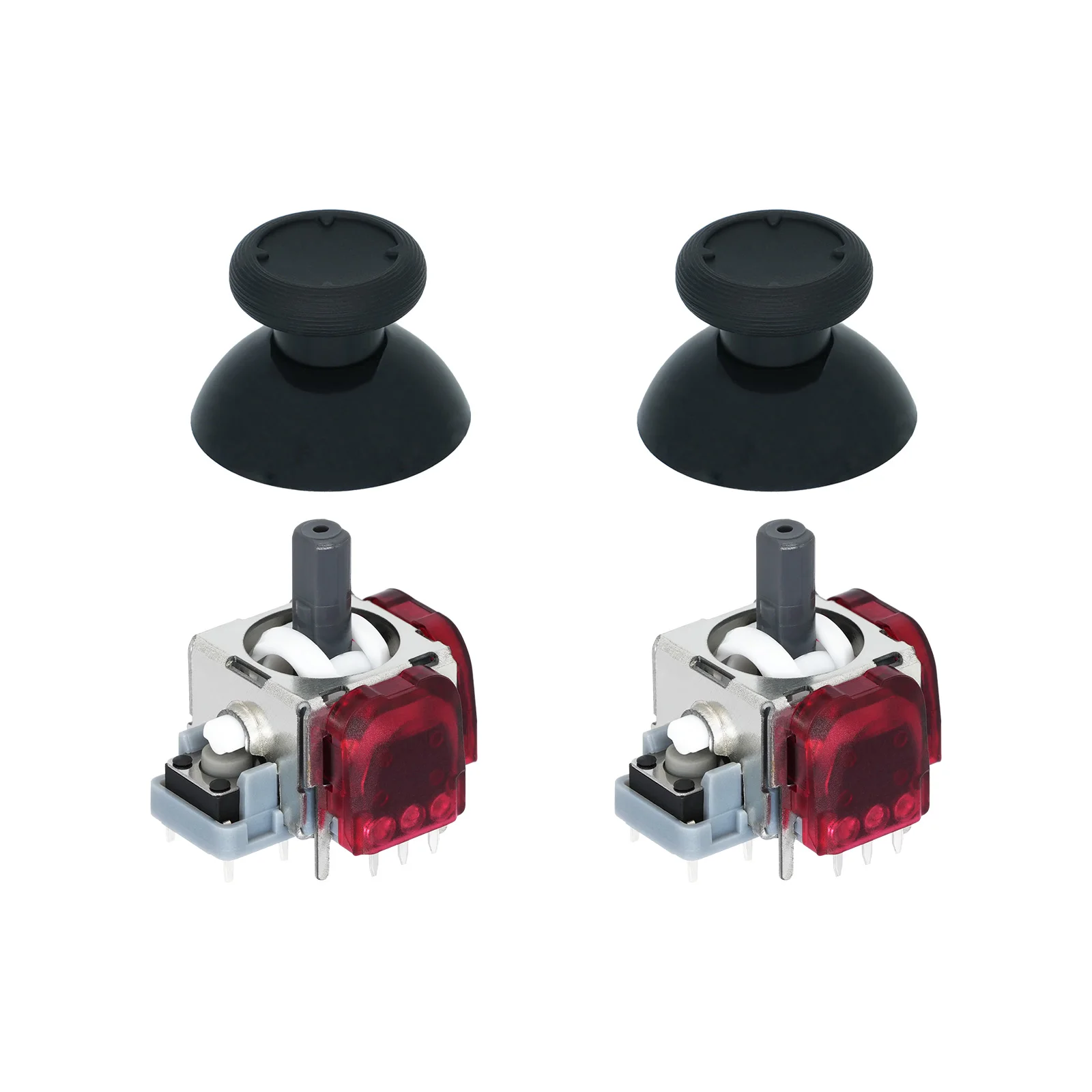 RS13 Gen3 vervangende joystick met hoekmechanisme voor PS5, anti-drift, hoge precisie (2 stuks, zonder joystickkap).